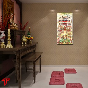Tranh phật giáo treo phòng thờ